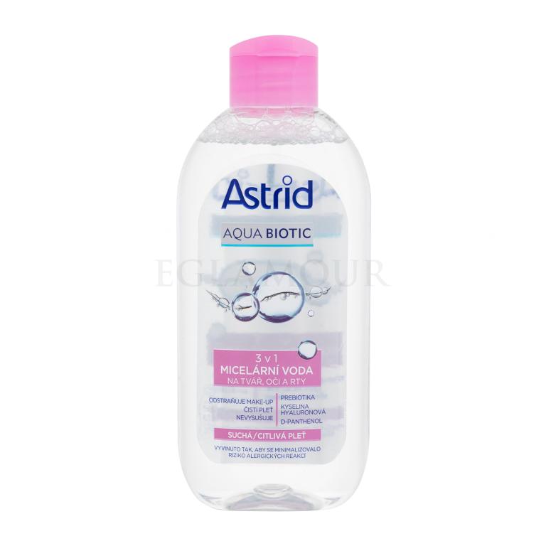 Astrid Aqua Biotic 3in1 Micellar Water Płyn micelarny dla kobiet 200 ml