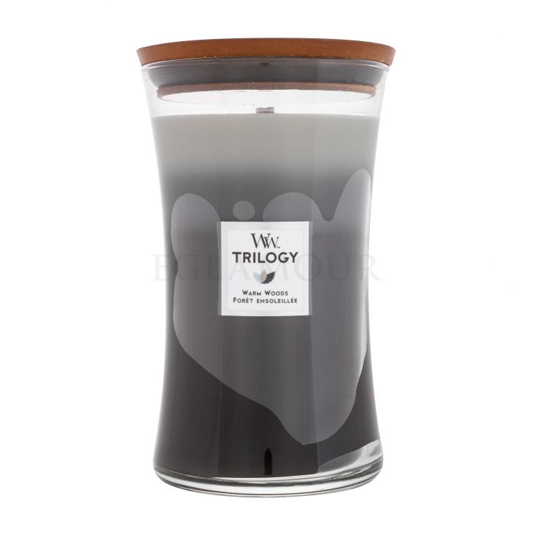 WoodWick Trilogy Warm Woods Świeczka zapachowa 610 g