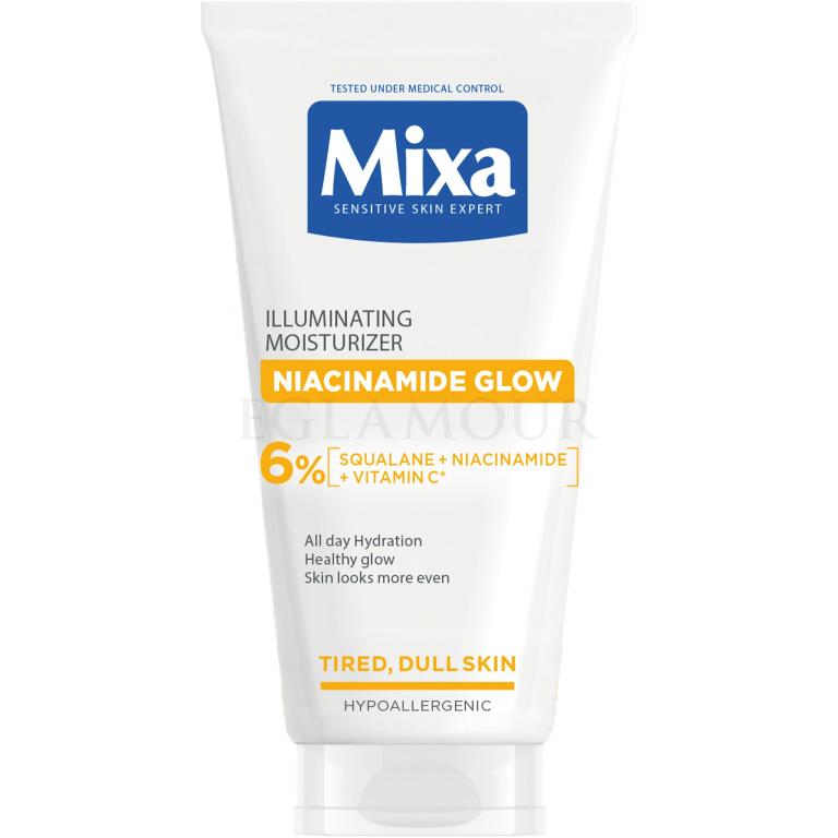 Mixa Niacinamide Glow Illuminating Moisturizer Krem do twarzy na dzień dla kobiet 50 ml