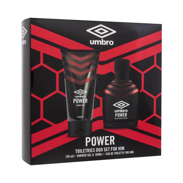 UMBRO Power Zestaw Edt 100 ml + Żel pod prysznic 150 ml Uszkodzone pudełko