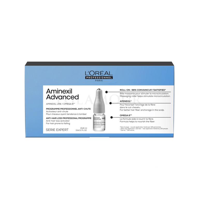 L&#039;Oréal Professionnel Aminexil Advanced Professional Programme Preparat przeciw wypadaniu włosów dla kobiet 10x6 ml