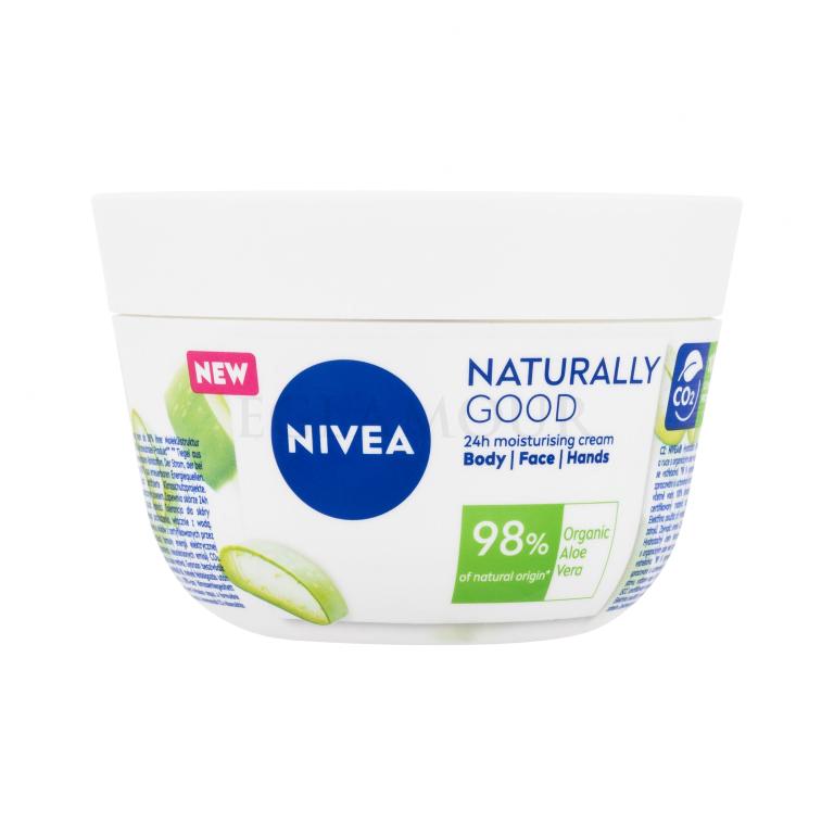 Nivea Naturally Good Organic Aloe Vera Body Face Hands Krem do ciała dla kobiet 200 ml