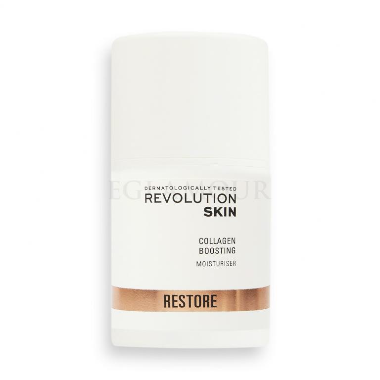 Revolution Skincare Restore Collagen Boosting Moisturiser Krem do twarzy na dzień dla kobiet 50 ml