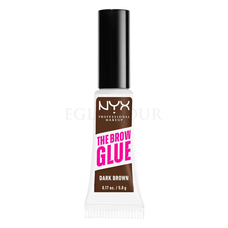 NYX Professional Makeup The Brow Glue Instant Brow Styler Żel i pomada do brwi dla kobiet 5 g Odcień 04 Dark Brown