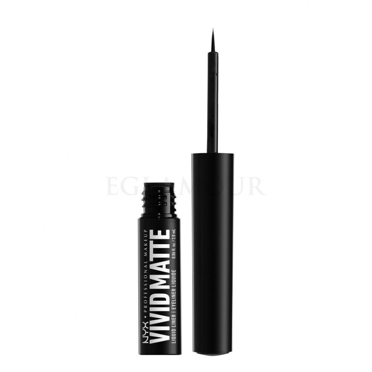 NYX Professional Makeup Vivid Matte Eyeliner dla kobiet 2 ml Odcień 01 Black