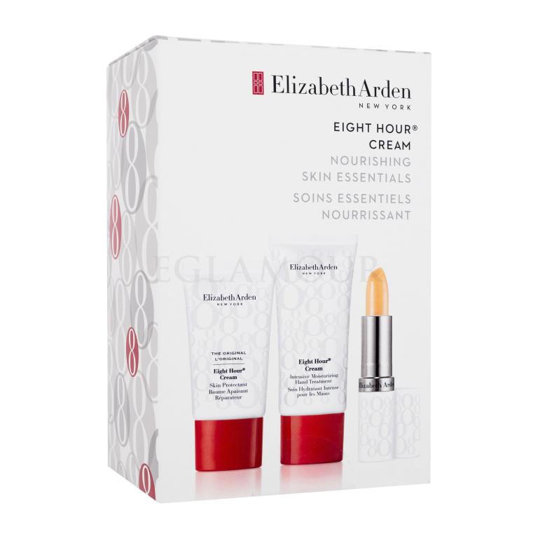 Elizabeth Arden Eight Hour Cream Nourishing Skin Essentials Zestaw Krem do rąk Eight Hour Cream Intensive Moisturizing Hand Treatment 30 ml + Krem ochronny  Eight Hour Cream Skin Protectant 15 ml + Balsam do ust Eight Hour Cream Lip Protectant Stick 3,7 g SPF15