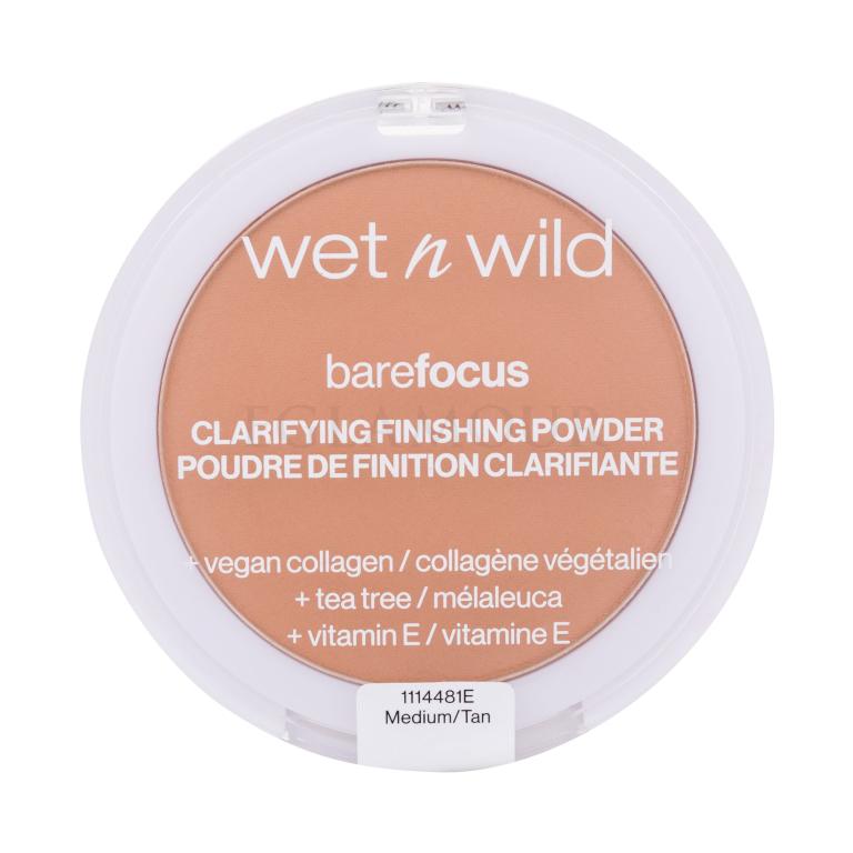 Wet n Wild Bare Focus Clarifying Finishing Powder Puder dla kobiet 6 g Odcień Medium-Tan