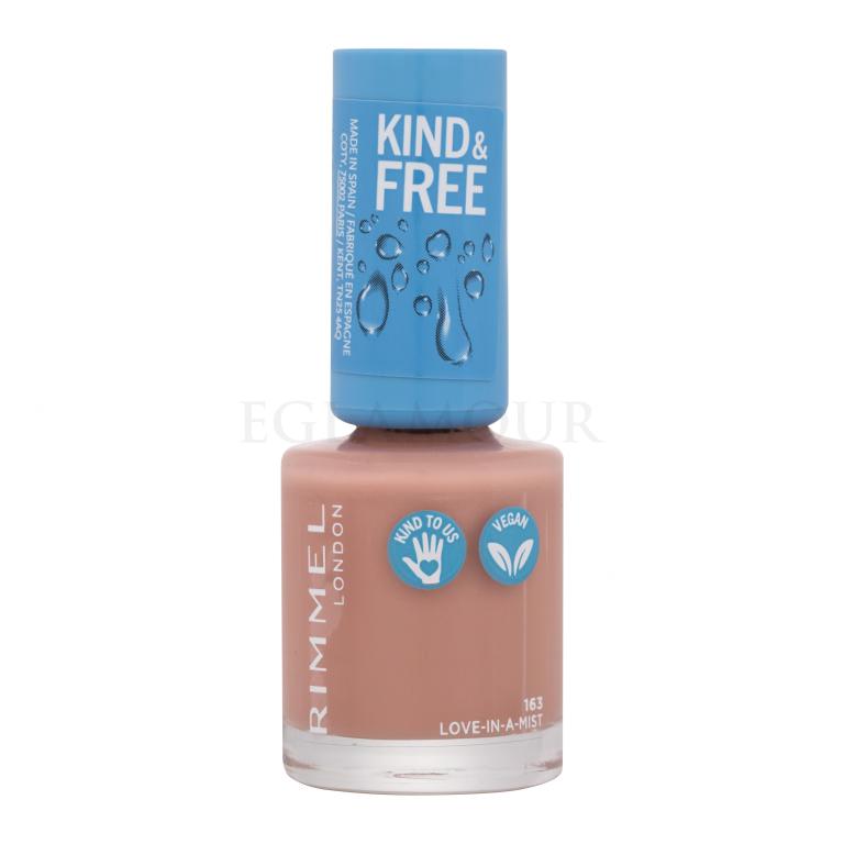 Rimmel London Kind &amp; Free Lakier do paznokci dla kobiet 8 ml Odcień 163 Love-In-A-Mist