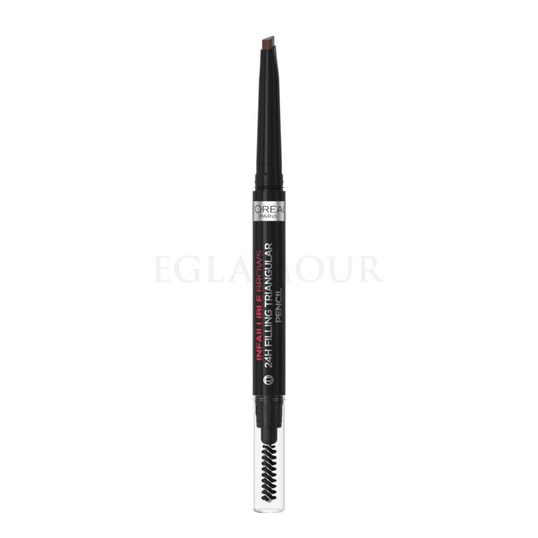 L&#039;Oréal Paris Infaillible Brows 24H Filling Triangular Pencil Kredka do brwi dla kobiet 1 ml Odcień 03 Dark Brunette