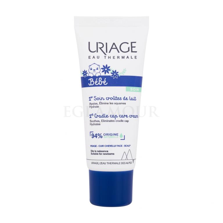 Uriage Bébé 1st Cradle Cap Care Cream Krem do twarzy na dzień dla dzieci 40 ml