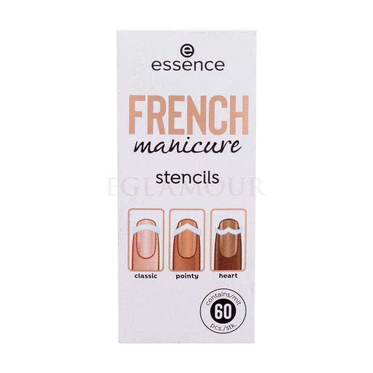 Essence French Manicure Stencils 01 Walk The Line Manicure dla kobiet Zestaw