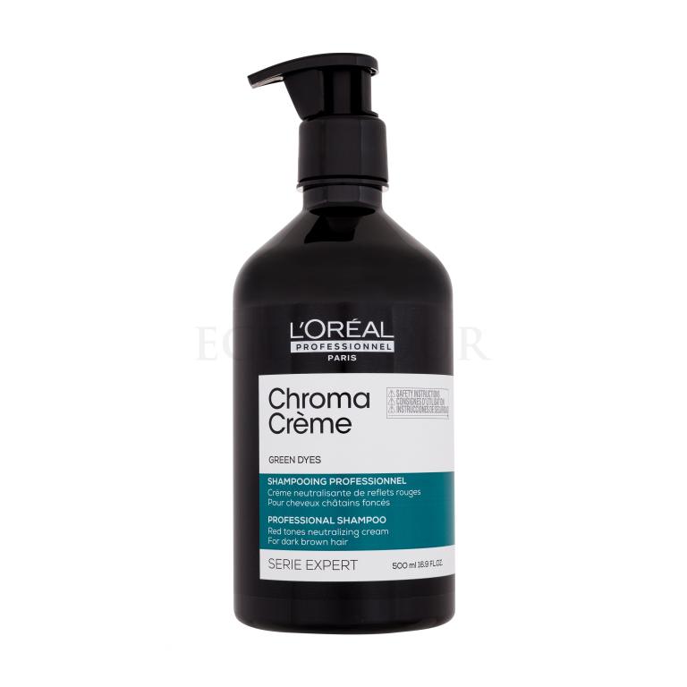 L&#039;Oréal Professionnel Chroma Crème Professional Shampoo Green Dyes Szampon do włosów dla kobiet 500 ml