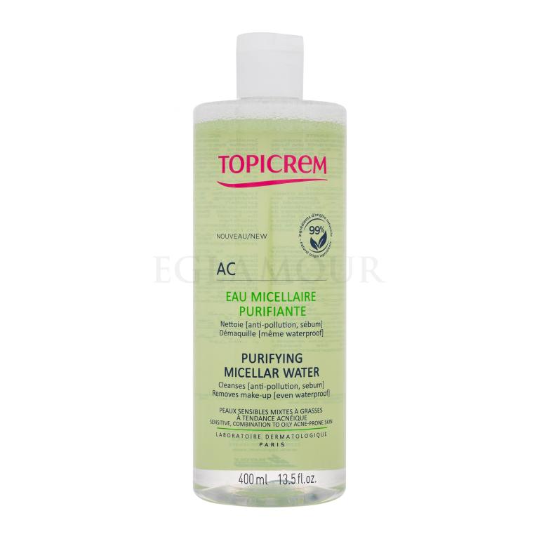 Topicrem AC Purifying Micellar Water Płyn micelarny dla kobiet 400 ml