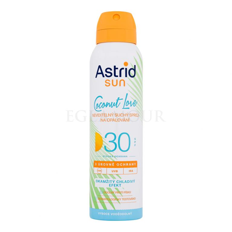 Astrid Sun Coconut Love Dry Mist Spray SPF30 Preparat do opalania ciała 150 ml