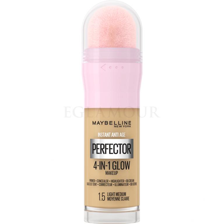 Maybelline Instant Anti-Age Perfector 4-In-1 Glow Podkład dla kobiet 20 ml Odcień 1.5 Light Medium