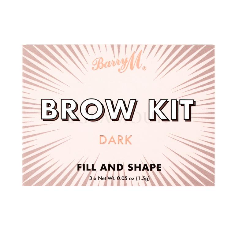 Barry M Brow Kit Zestawy i palety do brwi dla kobiet 4,5 g Odcień Dark