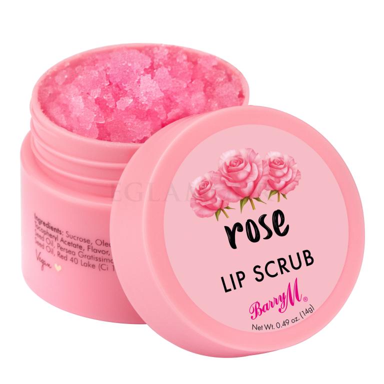 Barry M Lip Scrub Rose Peeling dla kobiet 14 g