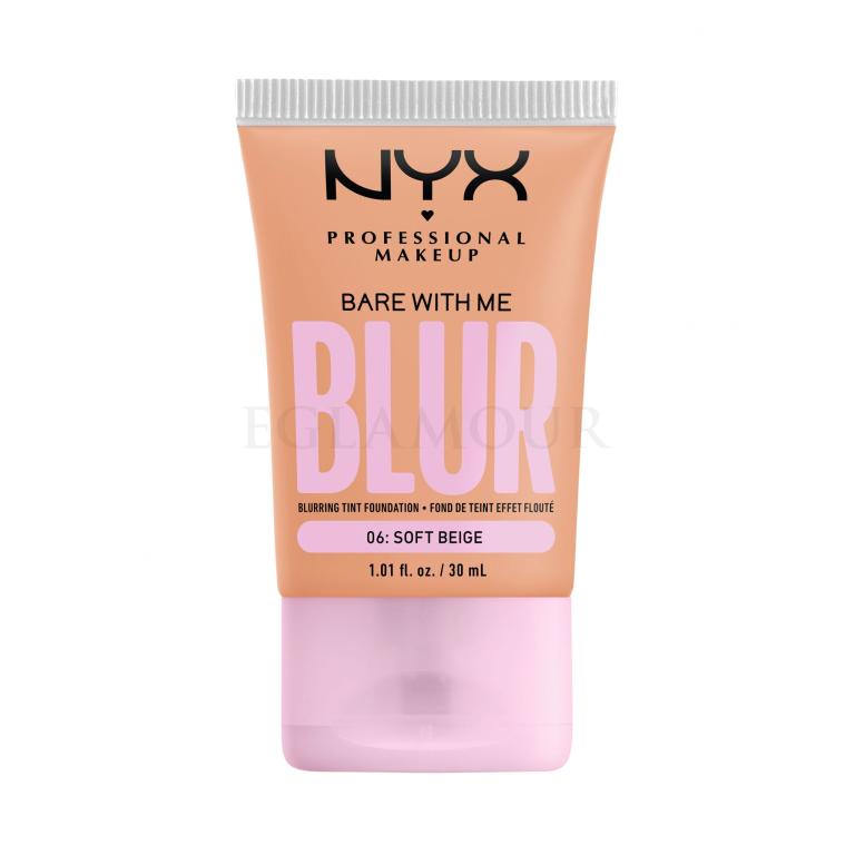 NYX Professional Makeup Bare With Me Blur Tint Foundation Podkład dla kobiet 30 ml Odcień 06 Soft Beige