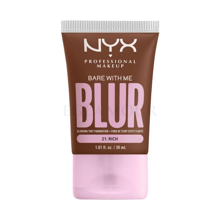 NYX Professional Makeup Bare With Me Blur Tint Foundation Podkład dla kobiet 30 ml Odcień 21 Rich