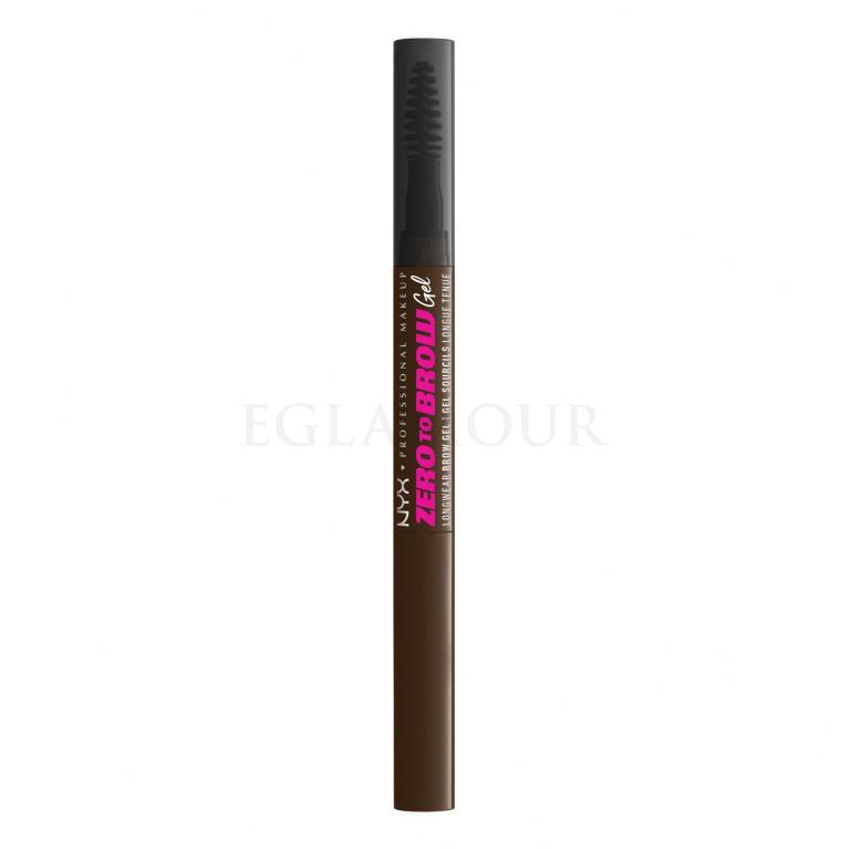 NYX Professional Makeup Zero To Brow Żel i pomada do brwi dla kobiet 2 ml Odcień 07 Espresso