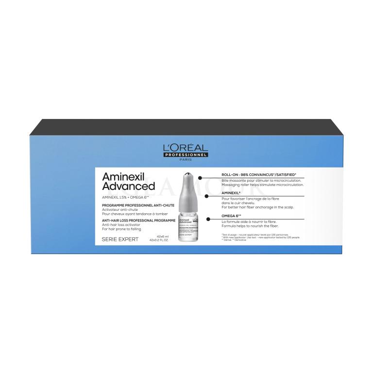 L&#039;Oréal Professionnel Aminexil Advanced Anti-Hair Loss Professional Programme Serum do włosów dla kobiet 42x6 ml