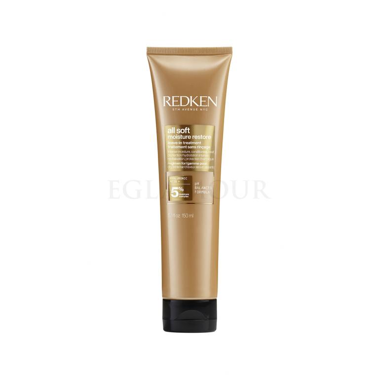 Redken All Soft Moisture Restore Leave-In Treatment Pielęgnacja bez spłukiwania dla kobiet 150 ml