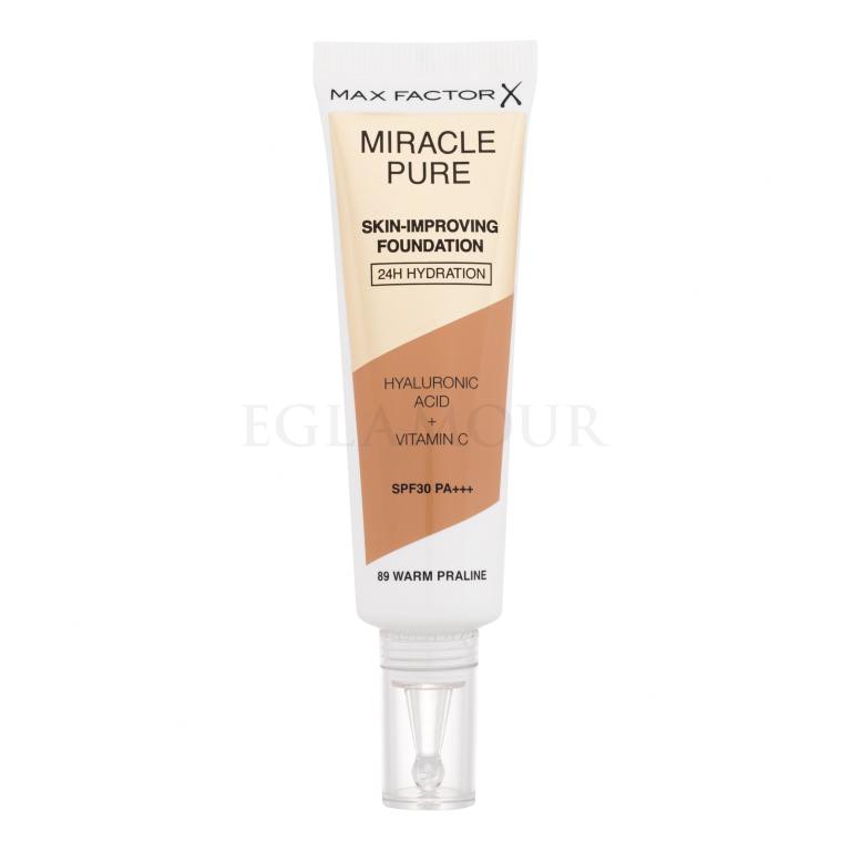 Max Factor Miracle Pure Skin-Improving Foundation SPF30 Podkład dla kobiet 30 ml Odcień 89 Warm Praline