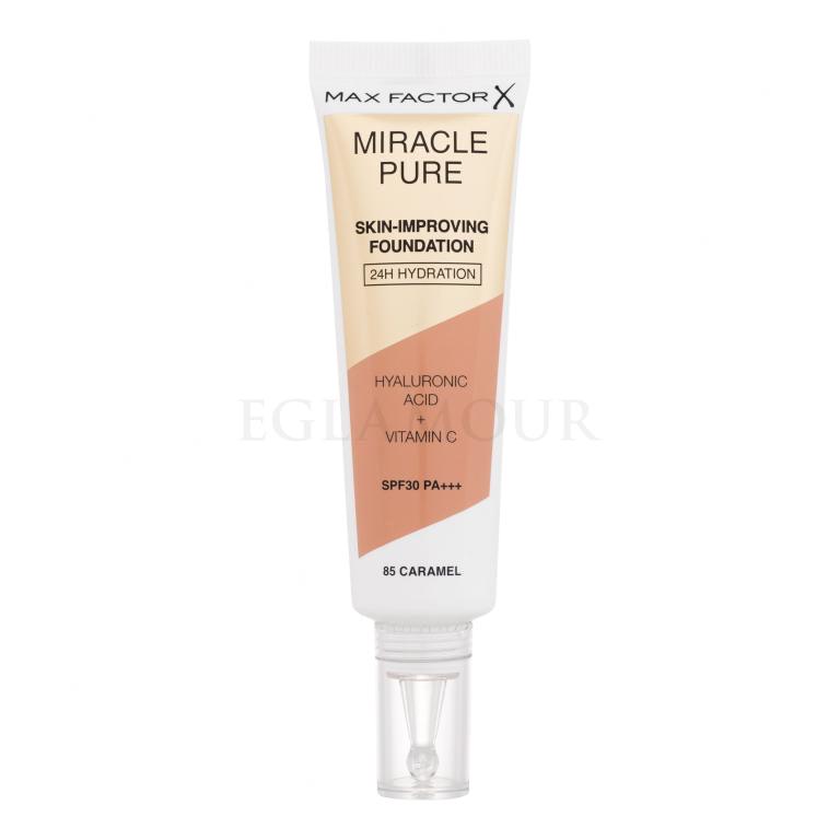 Max Factor Miracle Pure Skin-Improving Foundation SPF30 Podkład dla kobiet 30 ml Odcień 85 Caramel