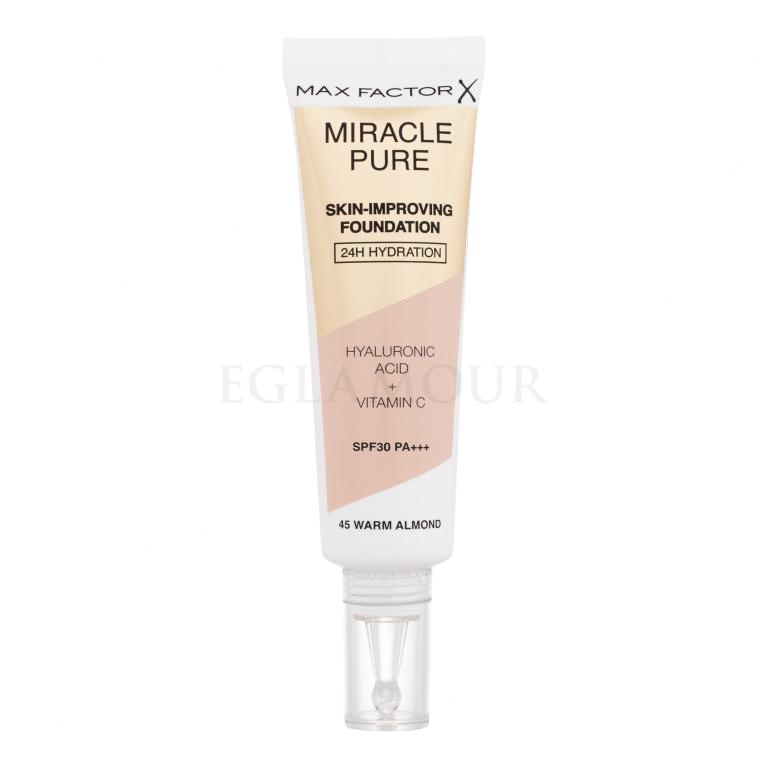 Max Factor Miracle Pure Skin-Improving Foundation SPF30 Podkład dla kobiet 30 ml Odcień 45 Warm Almond