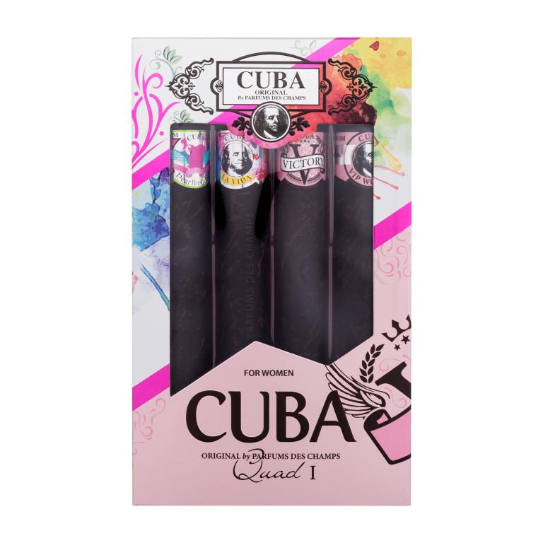 Cuba Quad I Zestaw woda perfumowana Heartbreaker 35 ml + woda perfumowana La Vida 35 ml + woda perfumowana Victory 35 ml + woda perfumowana VIP 35 ml