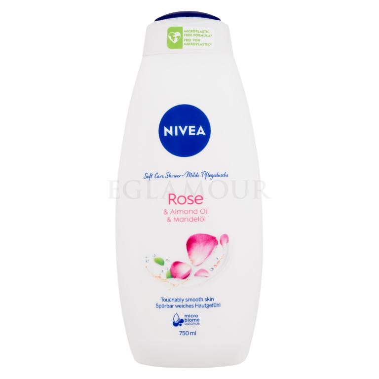 Nivea Rose &amp; Almond Oil Żel pod prysznic dla kobiet 750 ml