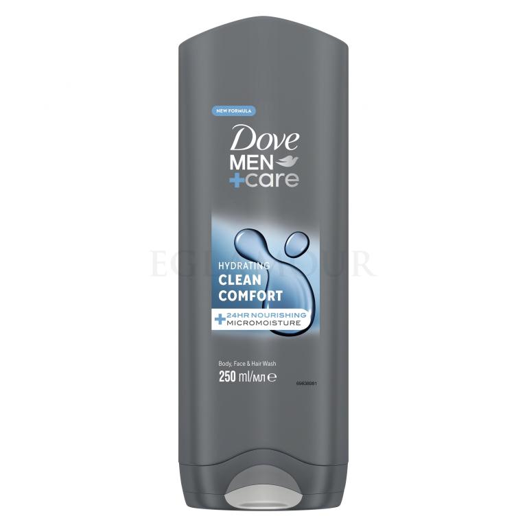 Dove Men + Care Hydrating Clean Comfort Żel pod prysznic dla mężczyzn 250 ml