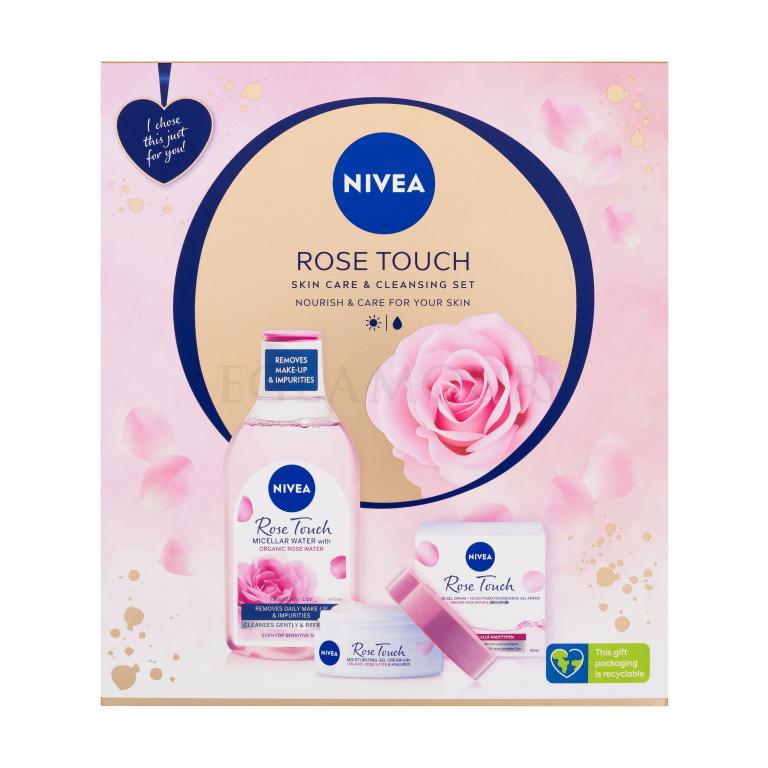 Nivea Rose Touch Zestaw woda micelarna Rose Touch 400 ml + krem-żel na dzień Rose Touch 50 ml