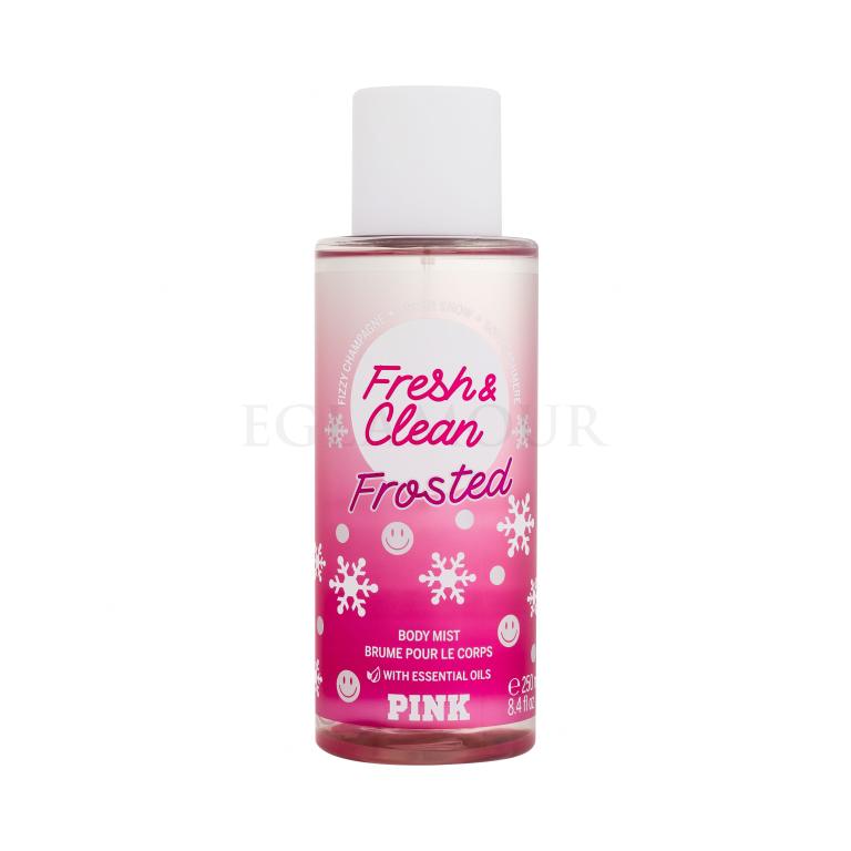 Victoria´s Secret Pink Fresh &amp; Clean Frosted Spray do ciała dla kobiet 250 ml