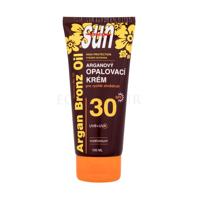 Vivaco Sun Argan Bronz Oil Tanning Cream SPF30 Preparat do opalania ciała 100 ml