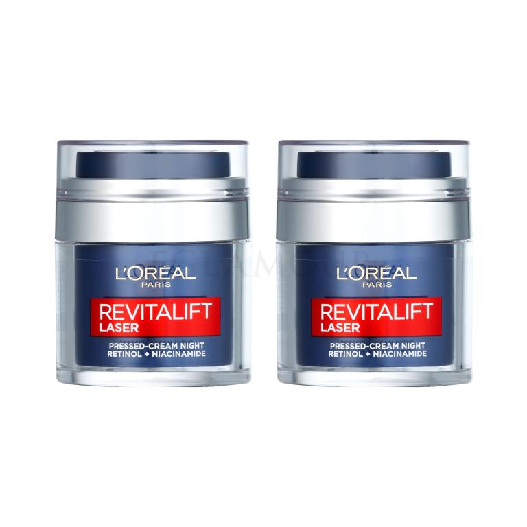 Zestaw Krem na noc L&#039;Oréal Paris Revitalift Laser Pressed-Cream Night