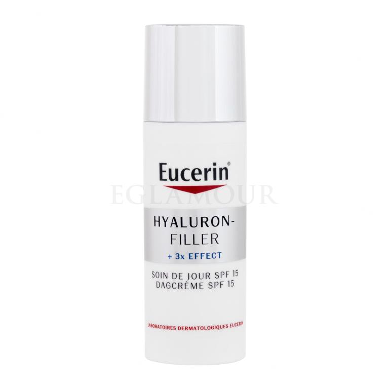 Eucerin Hyaluron-Filler + 3x Effect Day SPF15 Krem do twarzy na dzień dla kobiet 50 ml Uszkodzone pudełko