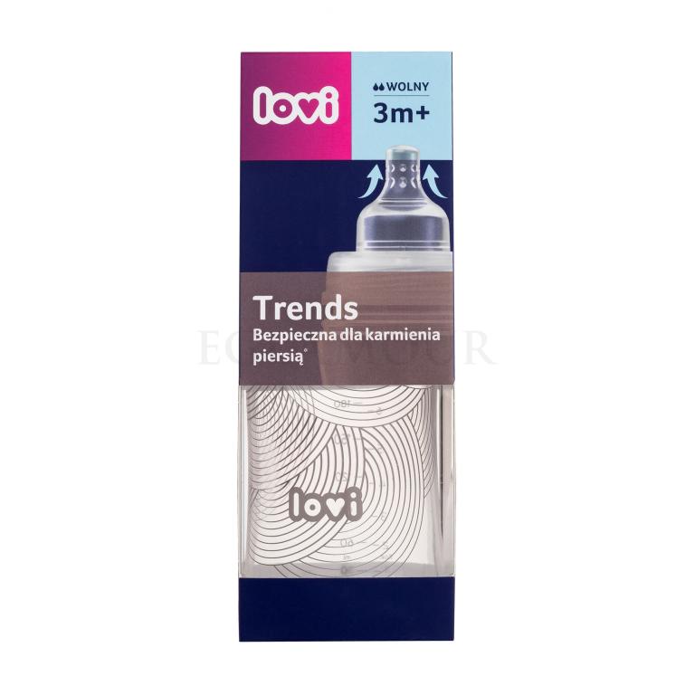 LOVI Trends Trends Bottle 3m+ Butelki dla niemowląt dla dzieci 250 ml