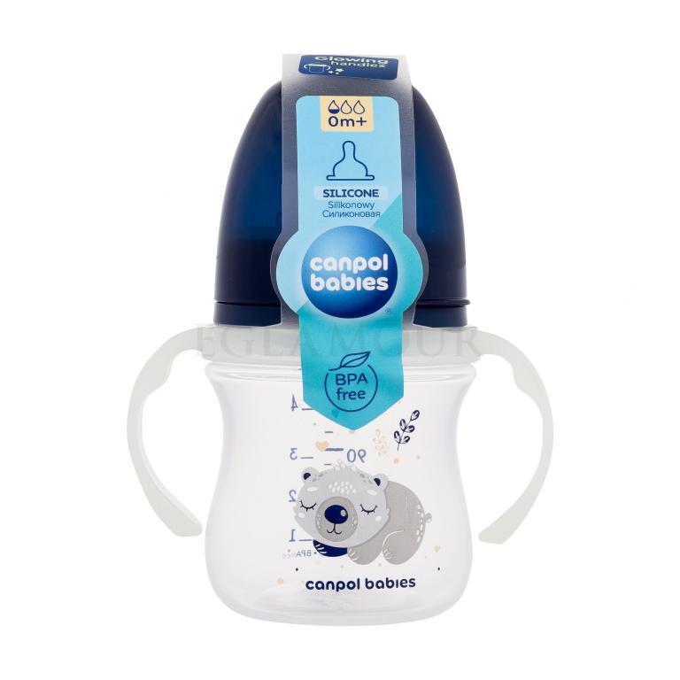 Canpol babies Sleepy Koala Easy Start Anti-Colic Bottle Blue 0m+ Butelki dla niemowląt dla dzieci 120 ml