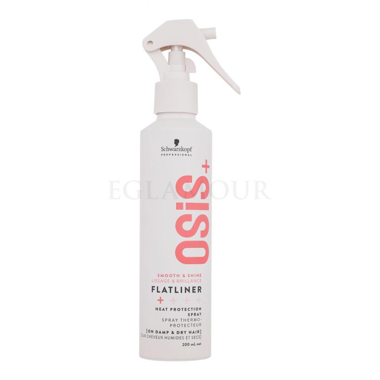 Schwarzkopf Professional Osis+ Flatliner Heat Protection Spray Stylizacja włosów na gorąco dla kobiet 200 ml uszkodzony flakon