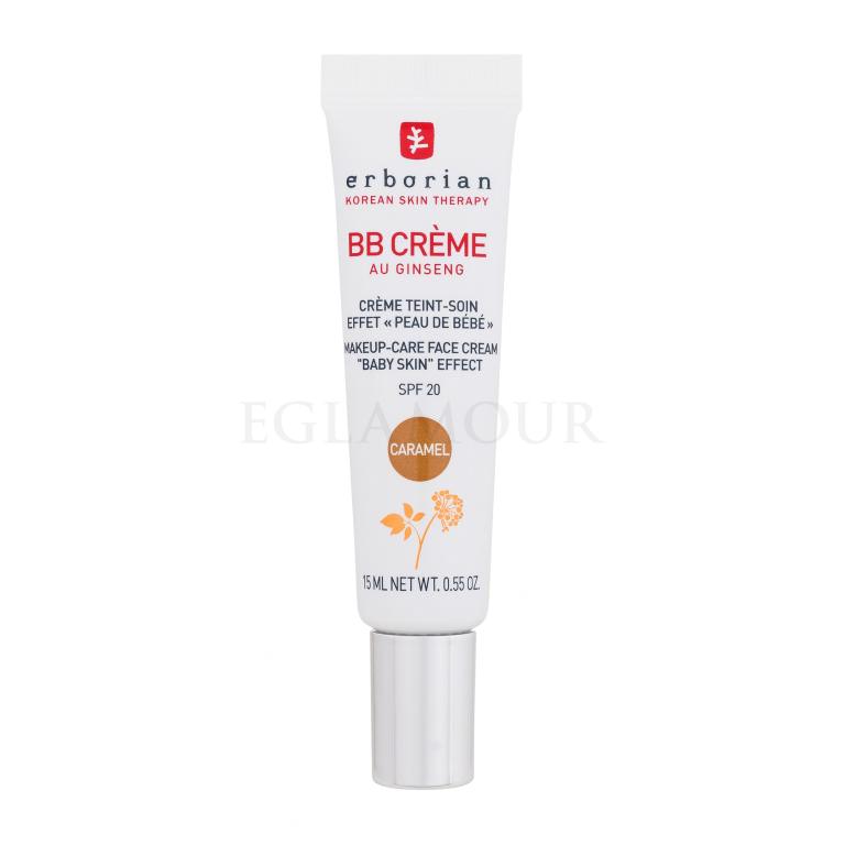 Erborian BB Crème Makeup-Care Face Cream SPF20 Krem BB dla kobiet 15 ml Odcień Caramel