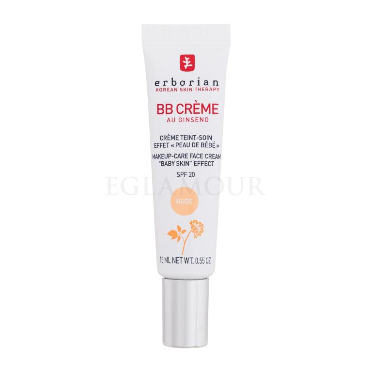 Erborian BB Crème Makeup-Care Face Cream SPF20 Krem BB dla kobiet 15 ml Odcień Nude