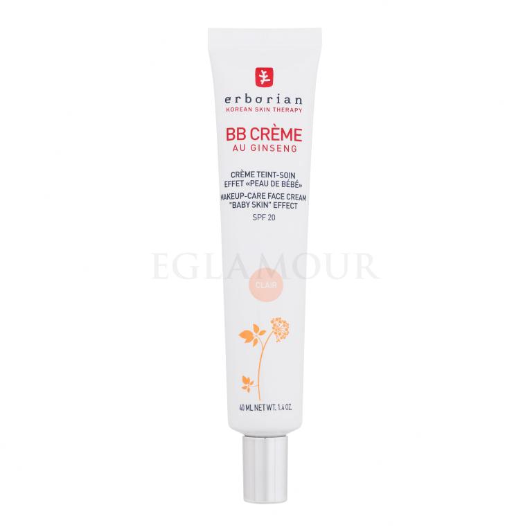 Erborian BB Crème Makeup-Care Face Cream SPF20 Krem BB dla kobiet 40 ml Odcień Clair