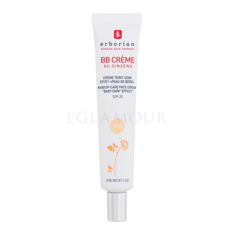 Erborian BB Crème Makeup-Care Face Cream SPF20 Krem BB dla kobiet 40 ml Odcień Nude