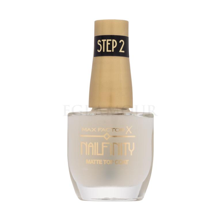 Max Factor Nailfinity Matte Top Coat Lakier do paznokci dla kobiet 12 ml Odcień 101 Velvet Curtain