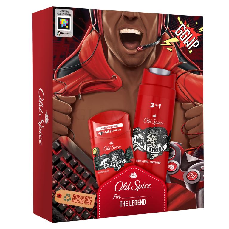 Old Spice Wolfthorn Zestaw deostick 50 ml + żel pod prysznic 3w1 250 ml