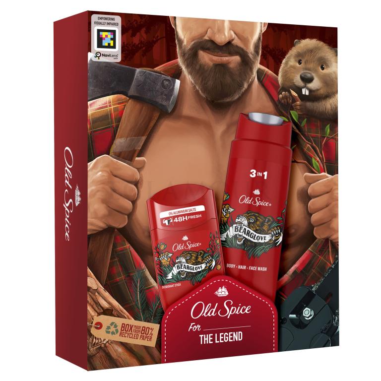 Old Spice Bearglove Zestaw deostick 50 ml + żel pod prysznic 3w1 250 ml