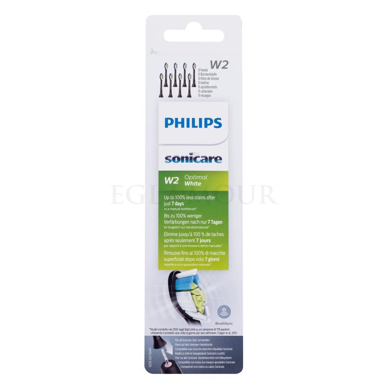 Philips Sonicare Optimal White W2 HX6068/13 Black Wymianna głowica Zestaw