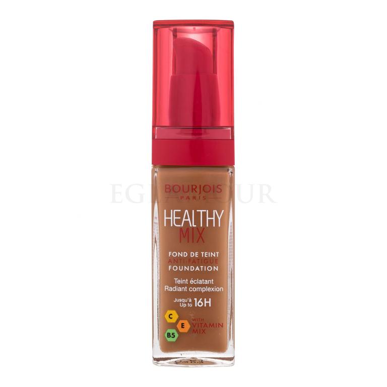 BOURJOIS Paris Healthy Mix Anti-Fatigue Foundation Podkład dla kobiet 30 ml Odcień 61 Golden Capuccino