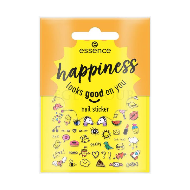 Essence Nail Stickers Happiness Looks Good On You Dekoracje na paznokcie dla kobiet Zestaw